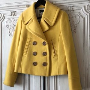 J. Crew Yellow Coat